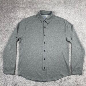 Twillory Dress Shirt Mens Large Button Up Athlounger Athletic Athleisure Gray